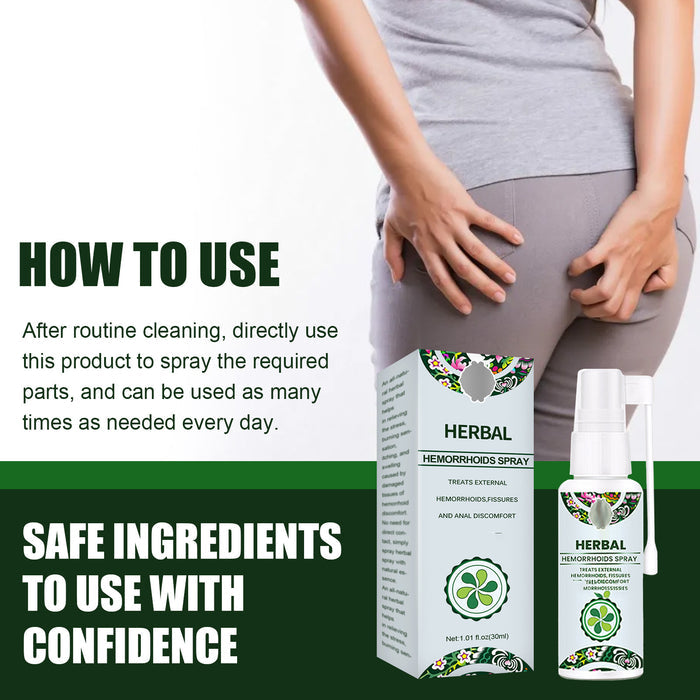 Eelhoe Natural Herbal Hemorrhoid Spray – Fast and Effective Comfort EELHOE COSMETICS