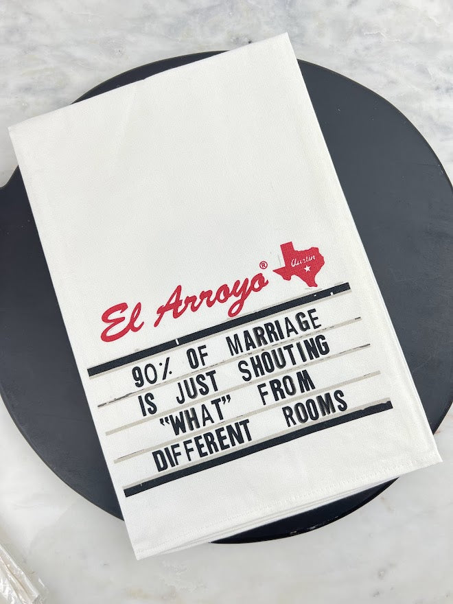 El Arroyo Towel Kitchen Towels in 90% of Marriage at Wrapsody