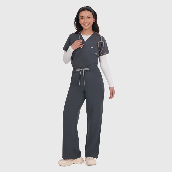 Elan High Waisted Wide-Leg Scrub Pant
