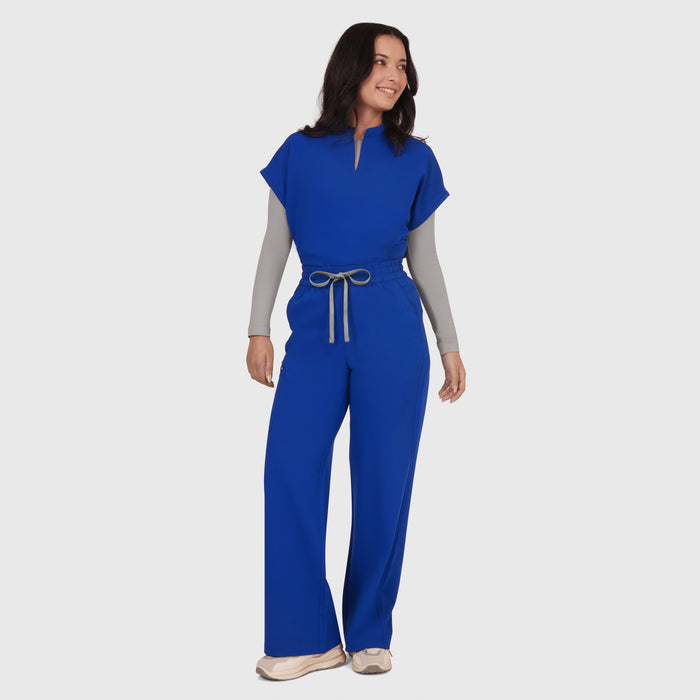 Elan High Waisted Wide-Leg Scrub Pant