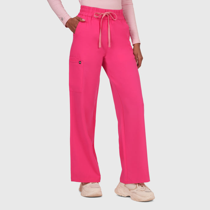 Elan High Waisted Wide-Leg Scrub Pant