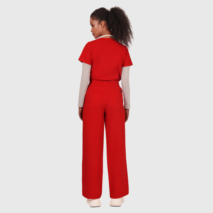 Elan High Waisted Wide-Leg Scrub Pant
