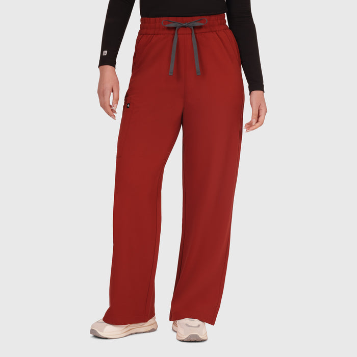 Elan High Waisted Wide-Leg Scrub Pant