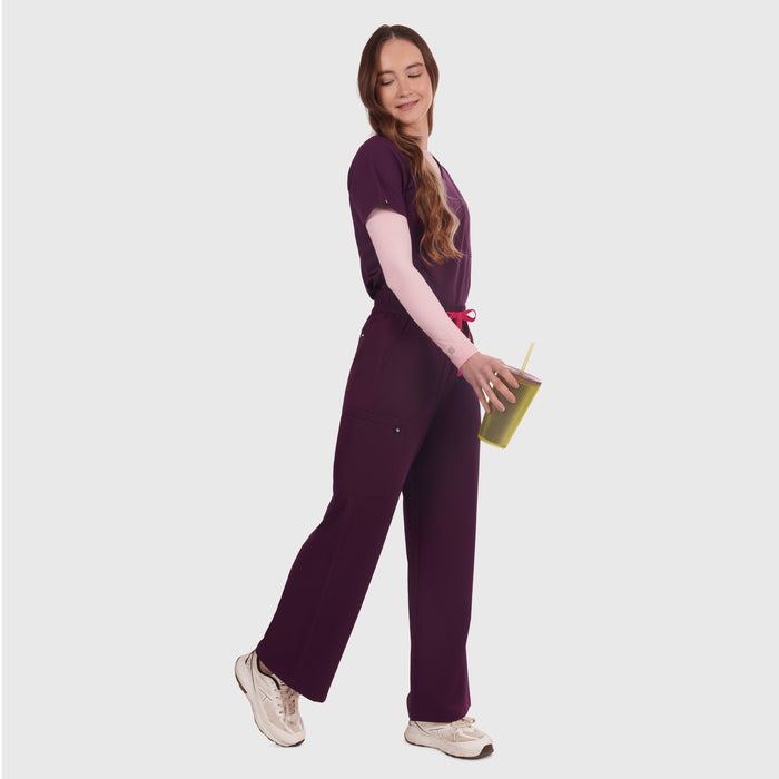 Elan High Waisted Wide-Leg Scrub Pant