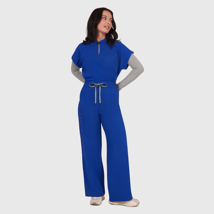 Elan High Waisted Wide-Leg Scrub Pant