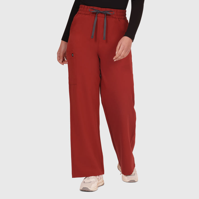 Elan High Waisted Wide-Leg Scrub Pant