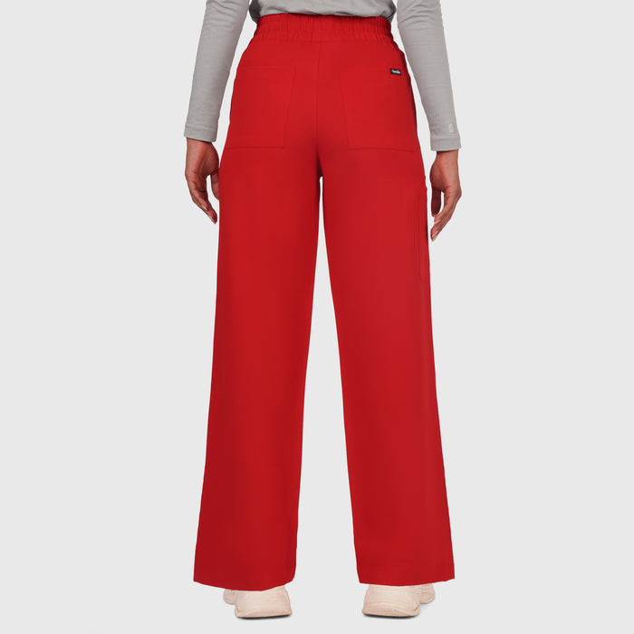 Elan High Waisted Wide-Leg Scrub Pant