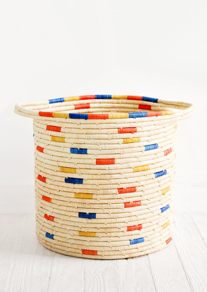 Ellsworth Raffia Hamper in  - LEIF