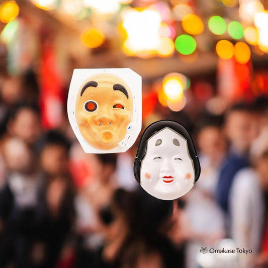 Elsie Planning Okame & Hyottoko Mask Set