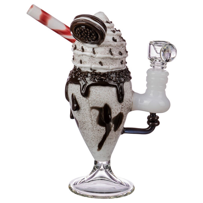 Empire Glassworks "Chocolate Cookie Sundae Float" Water Pipe 🍨