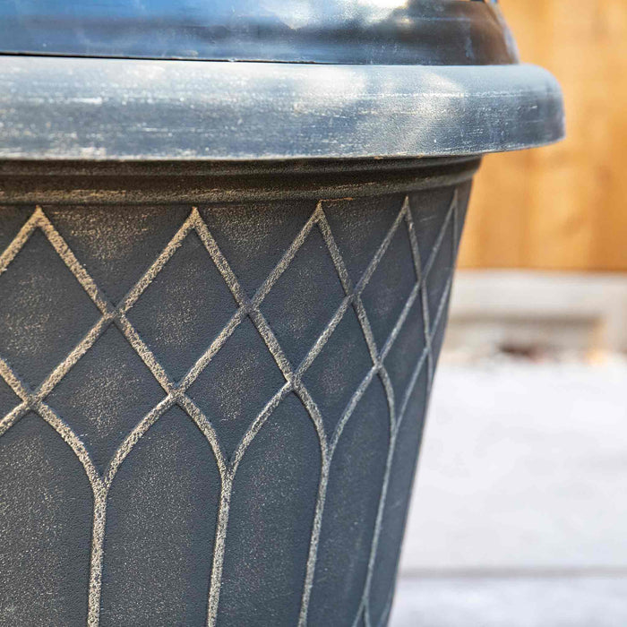 Empire Jumbo Trellis Planter in Brushed Champagne