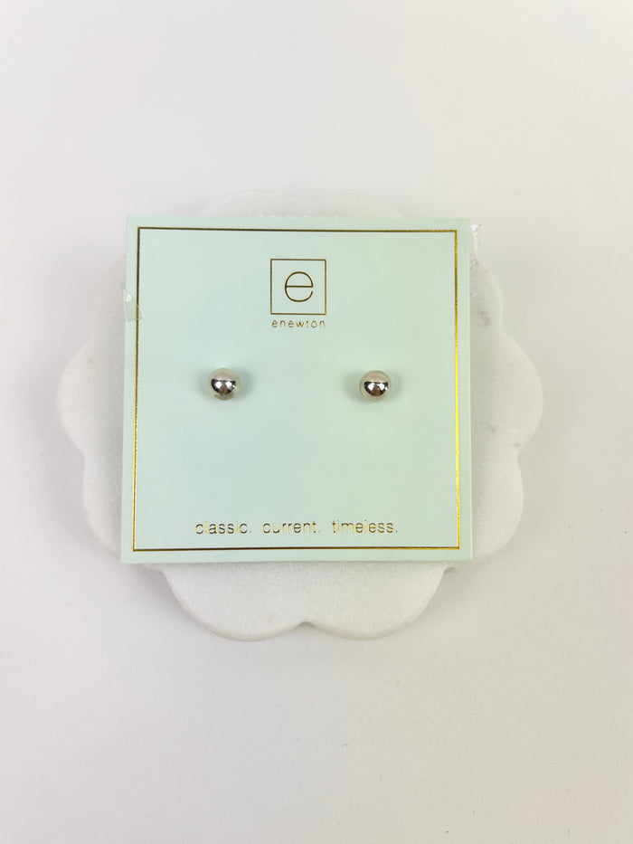 Enewton 6mm Ball Stud Sterling Silver Earrings in  at Wrapsody