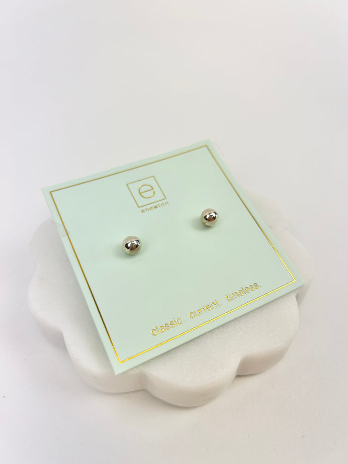 Enewton 6mm Ball Stud Sterling Silver Earrings in  at Wrapsody