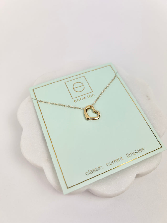 Enewton Love Gold Charm 16" Necklace Necklaces in  at Wrapsody