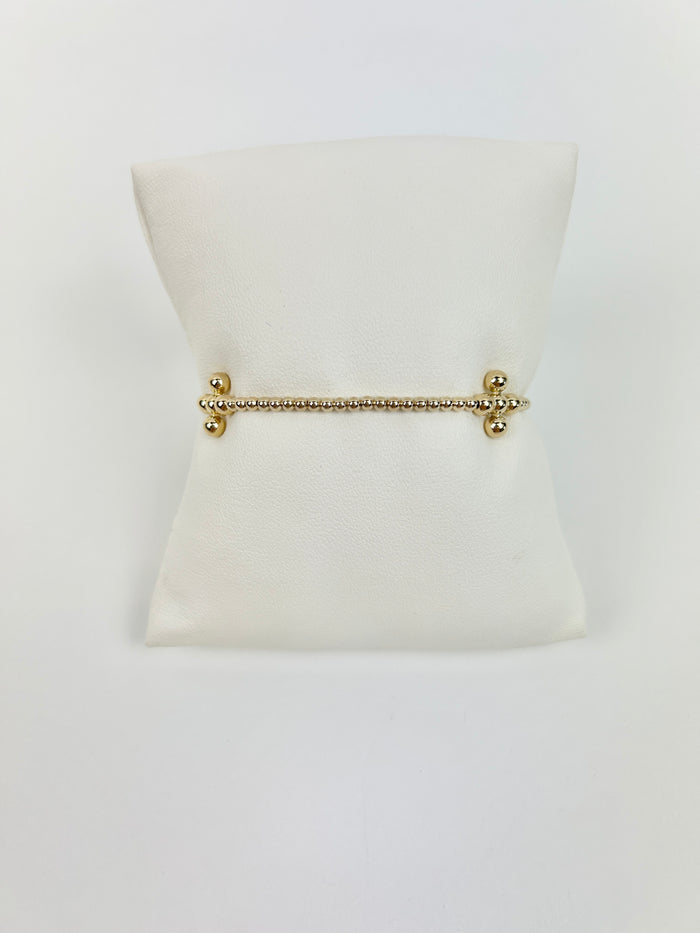Enewton Signature 2.5mm Bracelet with 4mm Beaded Cross Bracelets in  at Wrapsody