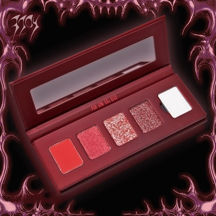 Red Eyeshadow Palette + A01 White