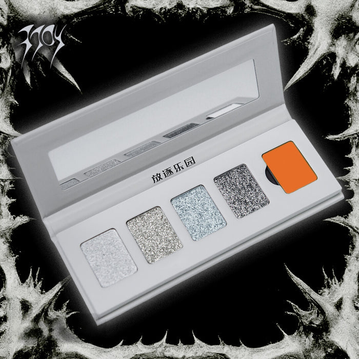 Silver Eyeshadow Palette + A04 Orange