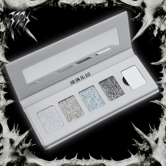 Silver Eyeshadow Palette + A01 White