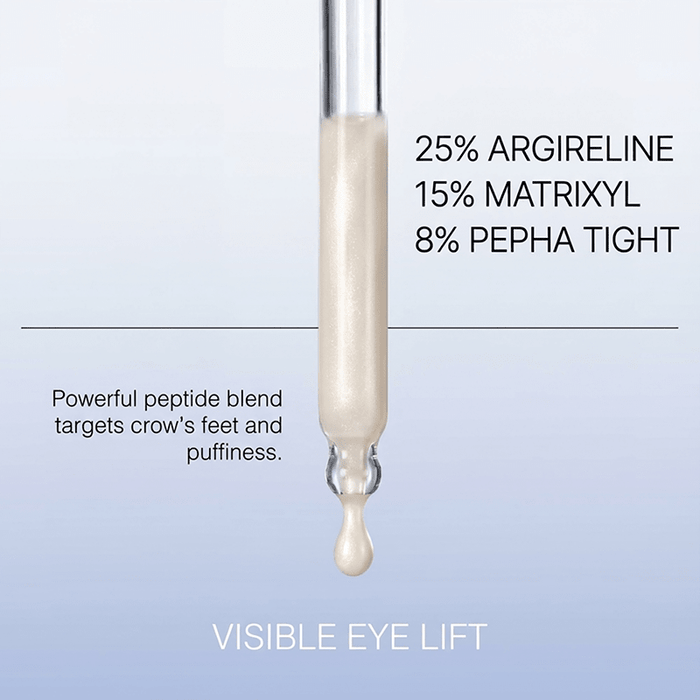 eye bright with a powerful peptide blend that targets crow's feet and under-eye puffiness