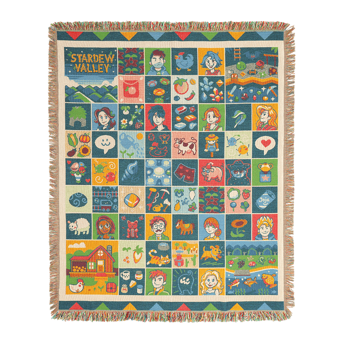 Farmhouse Patchwork Throw Blanket