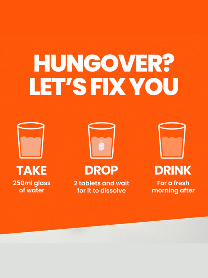 Fast&Up Instant Hangover Relief - 30 Tablets (Pack of 3)