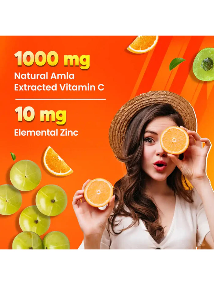Fast&Up Natural Orange Immunity Booster Effervescent - 60 Tablets (Pack of 3)