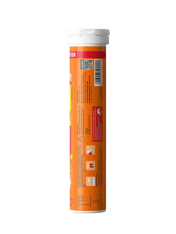 Fast&Up Natural Orange Immunity Booster Effervescent - 60 Tablets (Pack of 3)