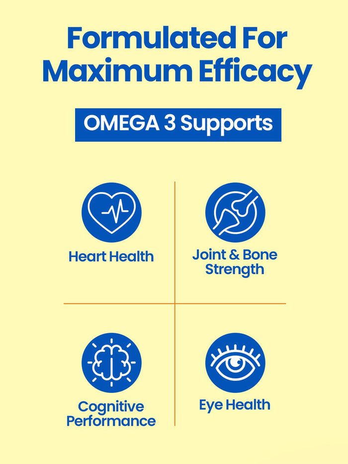 Fast&Up Omega 3 Fish Oil Softgels (60 Capsules)
