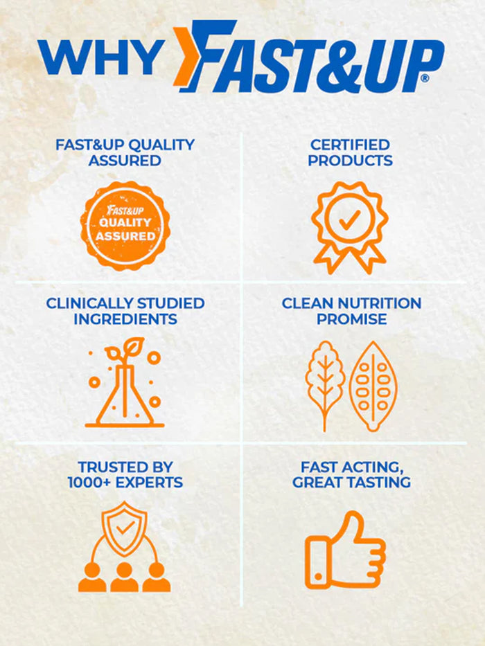 Fast&Up Orange Multivitamins for All Day - 60 Energy Tablets (Pack of 3)