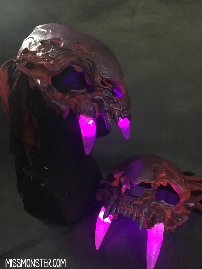 FATALIS MASK DIY BLANK PRE-ORDER- GLOW FANGS -  **6+ WEEK WAIT**