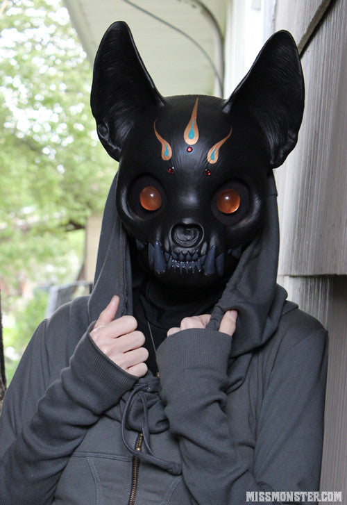 FINISHED READY TO WEAR CAT SKULL MASK