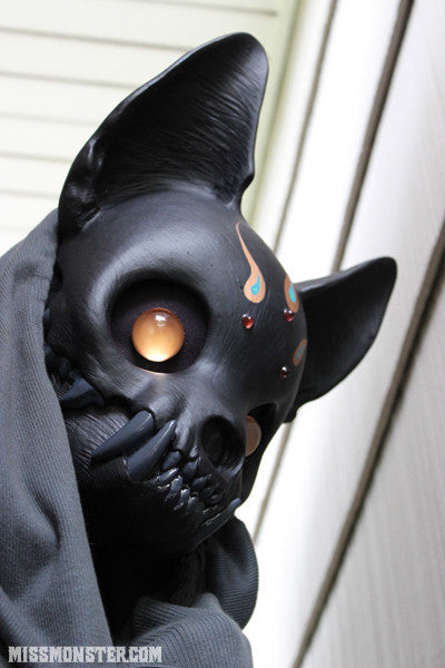 FINISHED READY TO WEAR CAT SKULL MASK