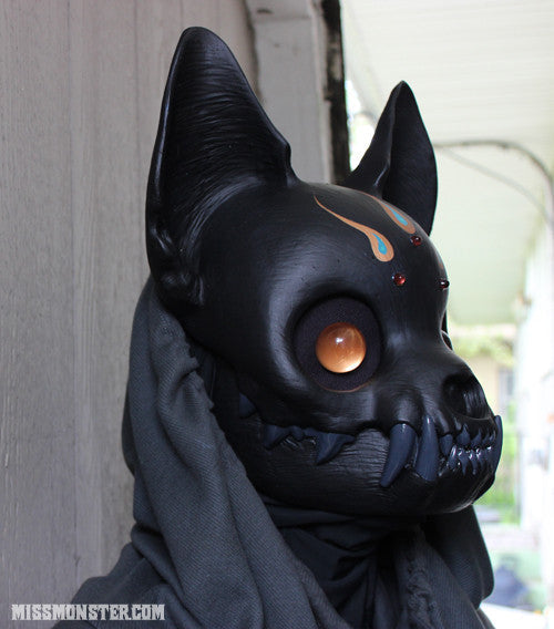 FINISHED READY TO WEAR CAT SKULL MASK