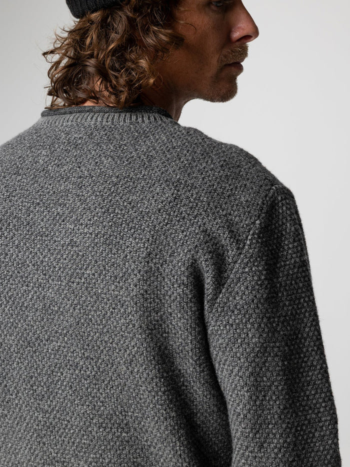 FINISTERRE BARENTS JUMPER - GREY MARL SWEATERS FINISTERRE