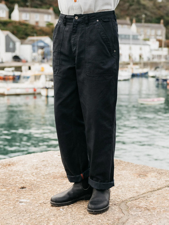 FINISTERRE BASSET TROUSER - BLACK PANTS FINISTERRE
