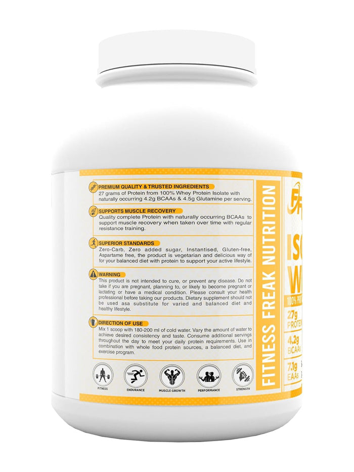 Fitness Freak Nutrition Isolate Whey Protein Caramel Chocolate Powder (2 kg)