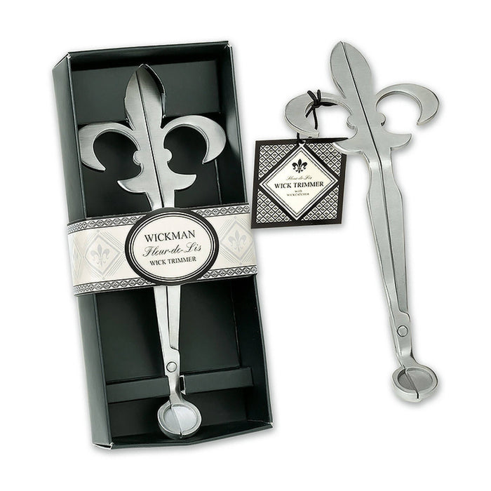 Fleur De Lis Wick Trimmer - Pine & Moss