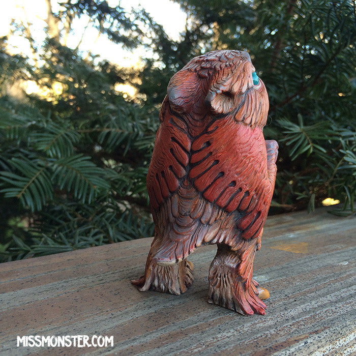 FLOCCULENT CRAW- SOLID CAST URETHANE ART TOY - OOAK PAINTED