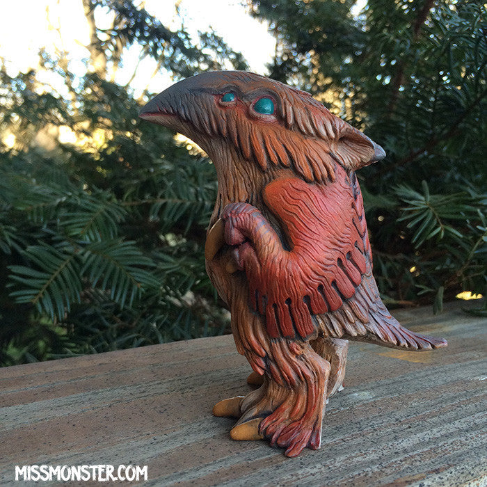 FLOCCULENT CRAW- SOLID CAST URETHANE ART TOY - OOAK PAINTED
