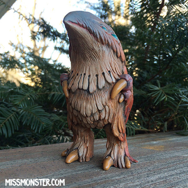 FLOCCULENT CRAW- SOLID CAST URETHANE ART TOY - OOAK PAINTED