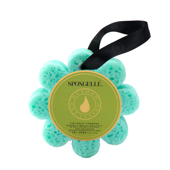 Flower Spongette 3oz Bath & Body in Coconut Verbena at Wrapsody