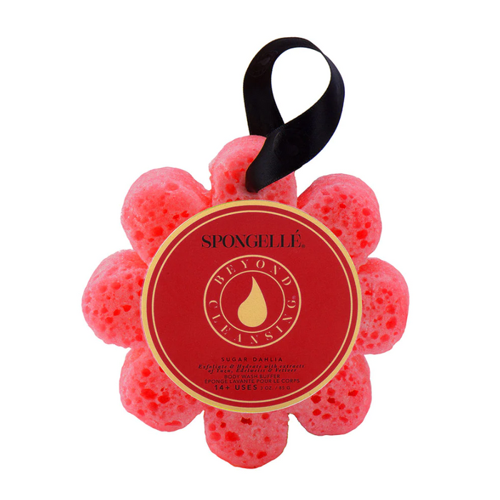 Flower Spongette 3oz Bath & Body in Sugar Dahlia at Wrapsody
