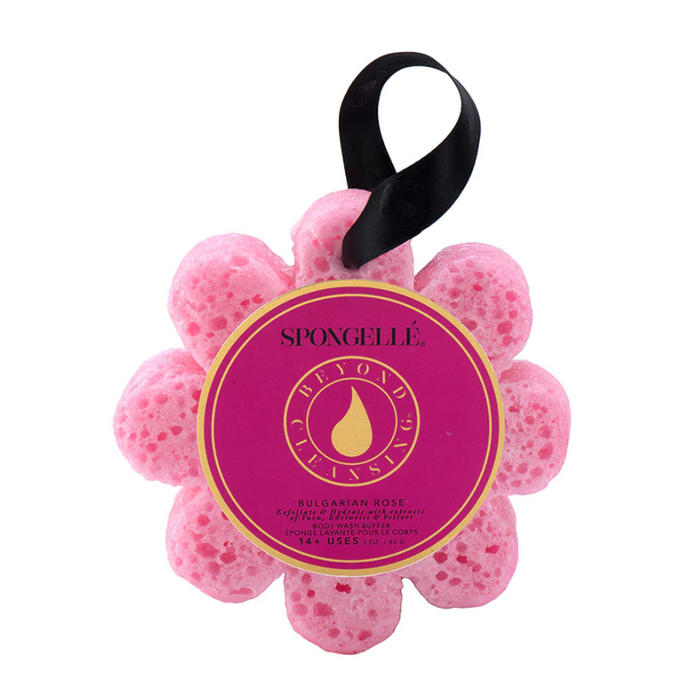 Flower Spongette 3oz Bath & Body in Bulgarian Rose at Wrapsody