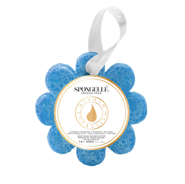Flower Spongette 3oz Bath & Body in Freesia Pear at Wrapsody