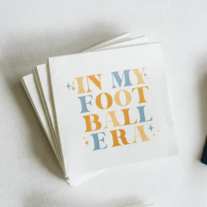 Football Era Orange Blue Napkins Napkins in  at Wrapsody