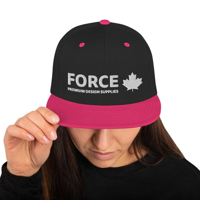 FORCE Logo Embroidered Snapback Hat** - Billyforce Shop