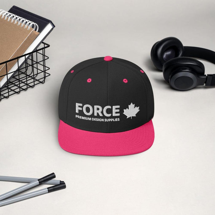 FORCE Logo Embroidered Snapback Hat** - Billyforce Shop