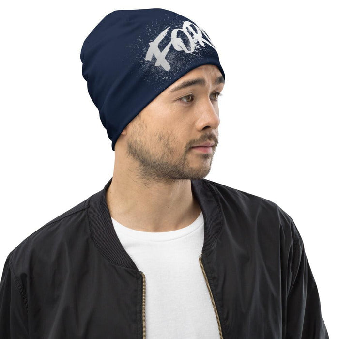 FORCE Splashed! All-Over Print Beanie (Navy) - Billyforce Shop