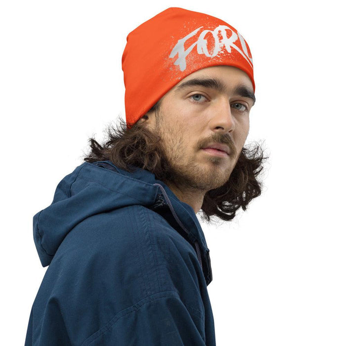 FORCE Splashed! All-Over Print Beanie (Orange) - Billyforce Shop
