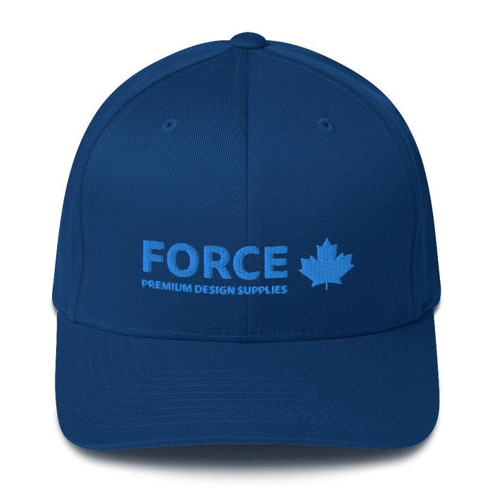 FORCE Structured Twill 3D Puff Embroidery Baseball Cap - Royal Blue - Billyforce Shop